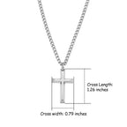 Gold Cross Necklace for Men – 18K Gold Plated Stainless Steel