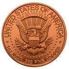 Ronald Reagan 40th President Commemorative 1 oz Pure .999 Copper Round Bullion Coin in Capsule - COA by Heavenly Metals