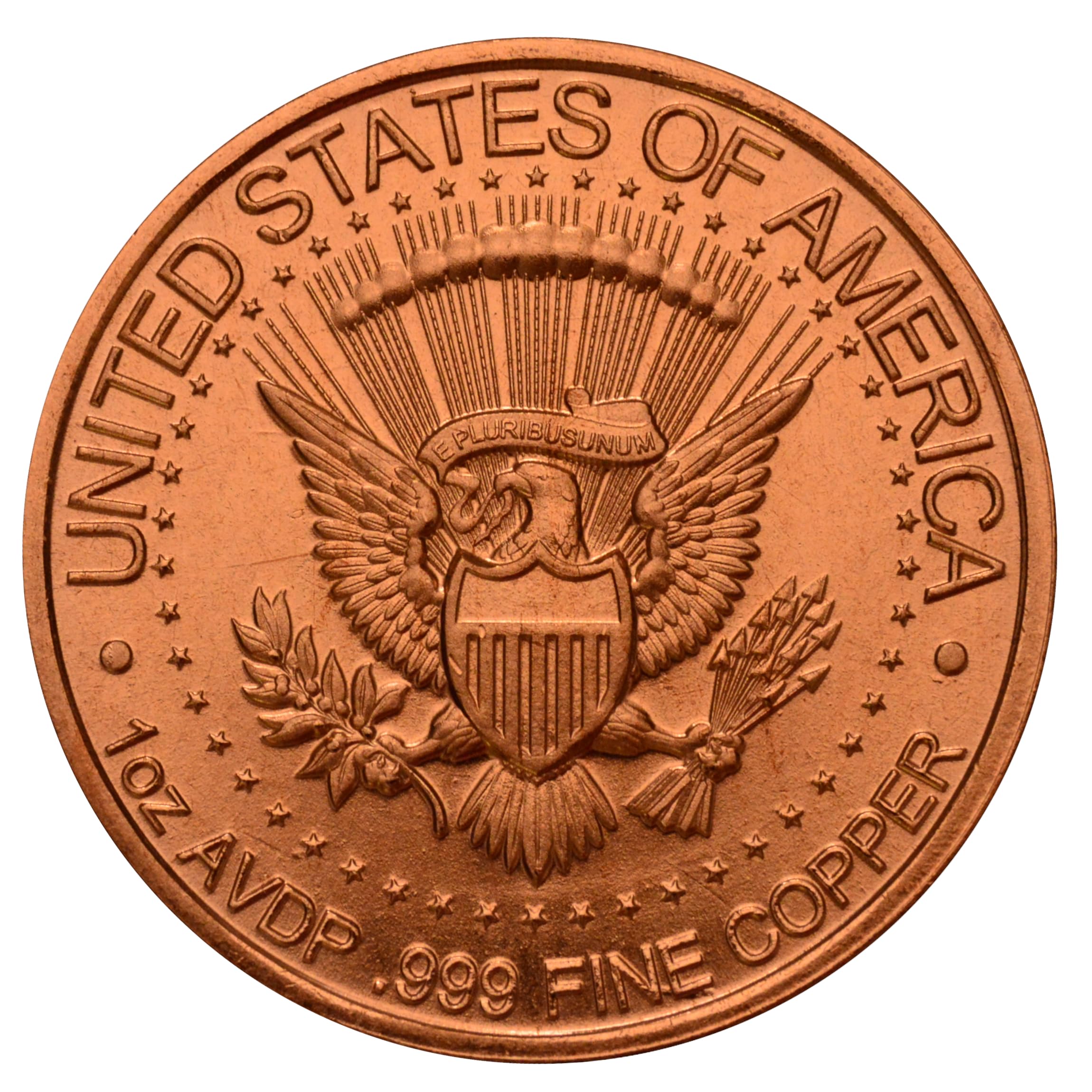 Ronald Reagan 40th President Commemorative 1 oz Pure .999 Copper Round Bullion Coin in Capsule - COA by Heavenly Metals
