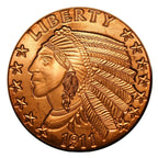 Incuse Indian Copper Round – 1 oz .999 Fine Copper