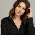 Women's Cross Necklace – Stainless Steel Adjustable Chain