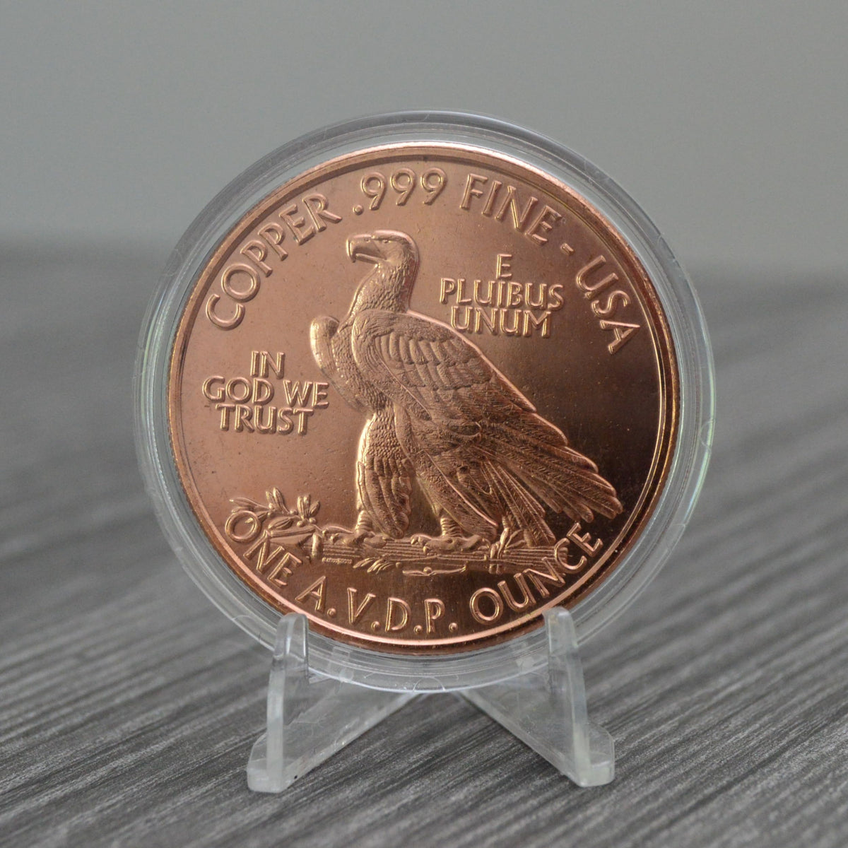 1 oz 1907 Indian Eagle Copper Round & Capsule