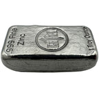 Zinc Ingot – 1 oz 99.9% Pure Hand-Poured Bar