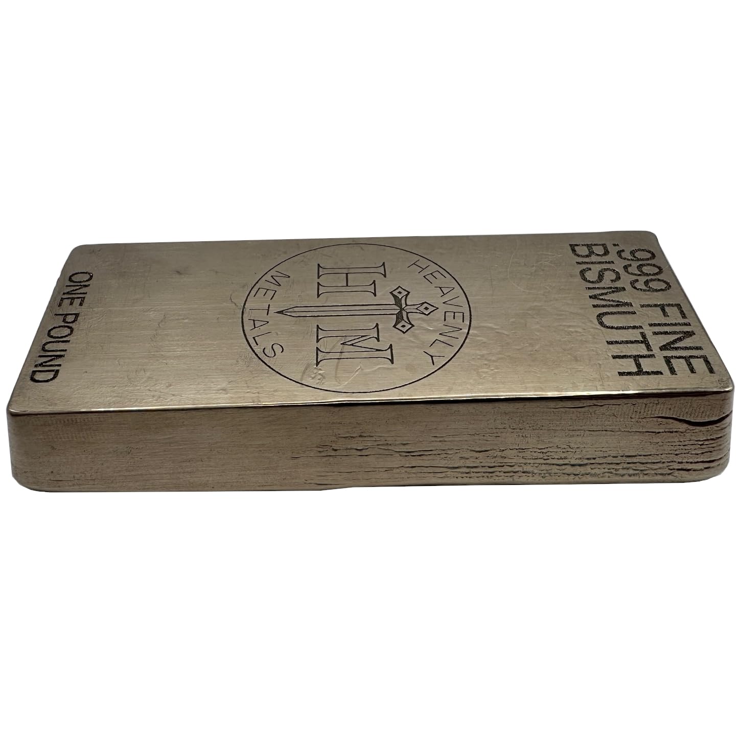1 lb Bismuth Bar – 99.9% Pure Hand-Poured Ingot
