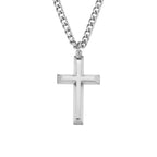Gold Cross Necklace for Men – 18K Gold Plated Stainless Steel