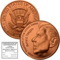 Ronald Reagan 40th President Commemorative 1 oz Pure .999 Copper Round Bullion Coin in Capsule - COA by Heavenly Metals