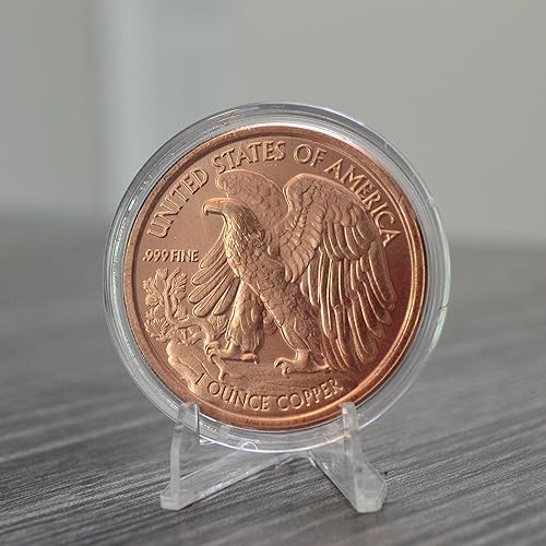 1 oz Walking Liberty Copper Round & Capsule