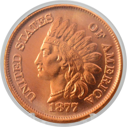 1 oz 1877 Indian Head Copper Round & Capsule