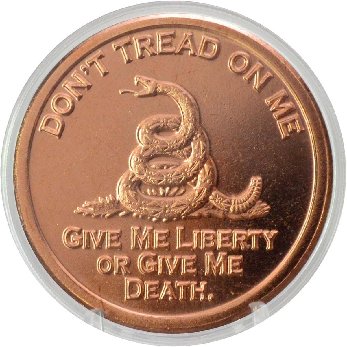 1 oz Don't Tread on Me Copper Round & Capsule