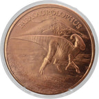 Parasaurolophus Copper Round – 1 oz .999 Fine Copper