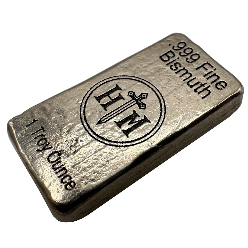 Bismuth Bar – 1 oz 99.9% Pure Hand-Poured Ingot