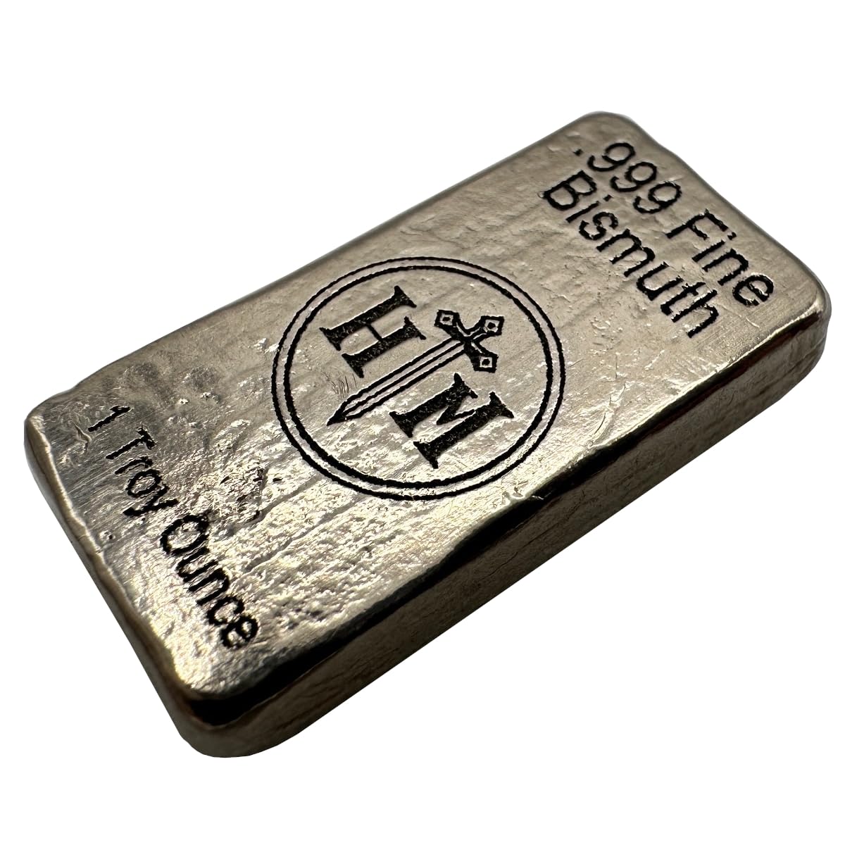 1 oz .999 Bismuth Hand-Poured Bullion Bar