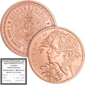 Freedom Girl Copper Round – 1 oz .999 Fine Copper
