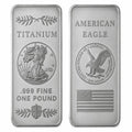 1 Pound Titanium Bar – Walking Liberty .999 Fine Ingot