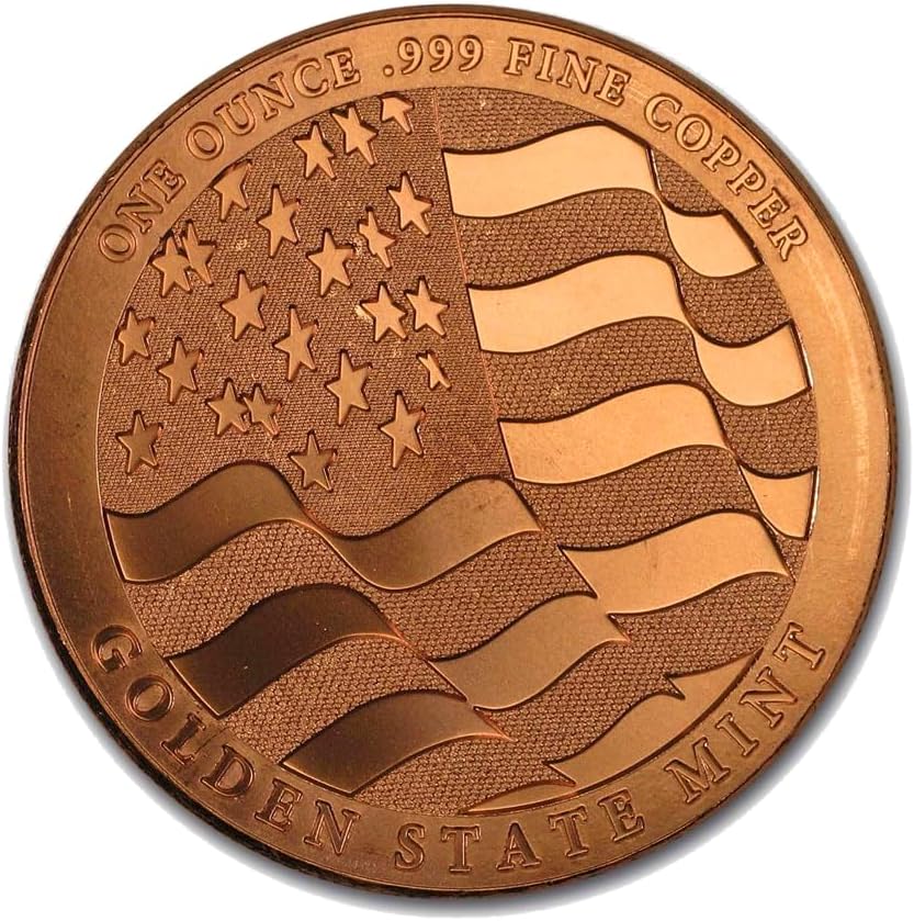 1 oz Home of the Free Copper Round & Capsule