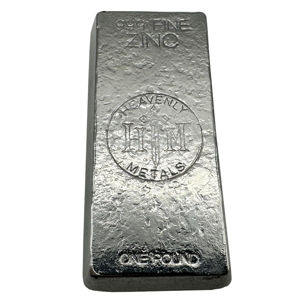 1 lb Zinc Ingot – 99.9% Pure Hand-Poured Bar