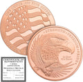 American Bald Eagle Copper Round – 1 oz .999 Fine Copper