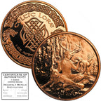 Cernunnos Copper Round – 1 oz .999 Fine Copper