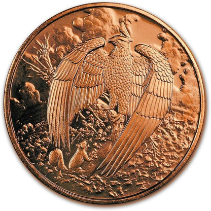 1 oz Great Eagle Copper Round & Capsule