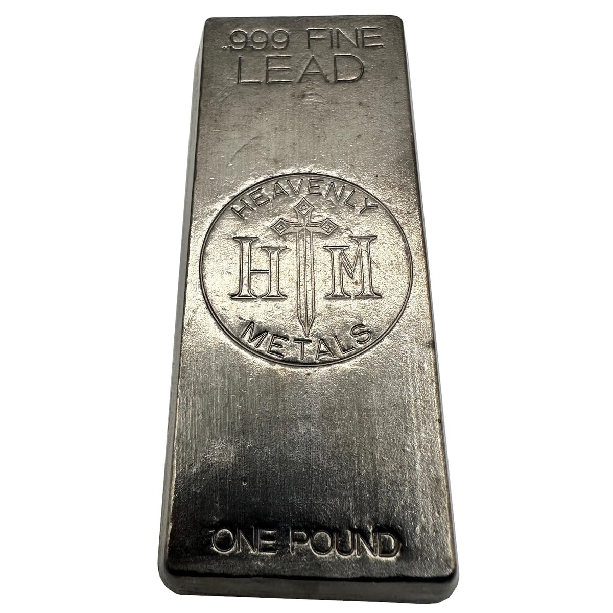 1 lb .999 Lead Hand-Poured Bullion Bar
