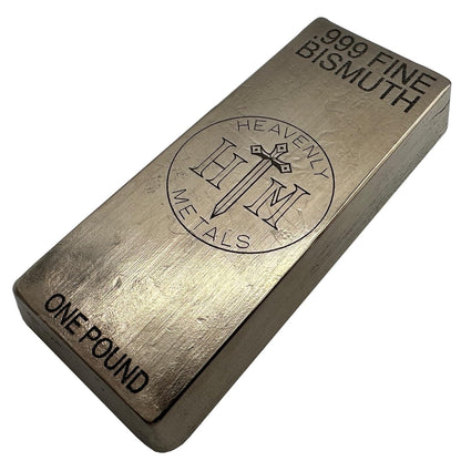 1 lb .999 Bismuth Hand-Poured Bullion Bar