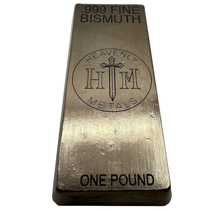 1 lb .999 Bismuth Hand-Poured Bullion Bar