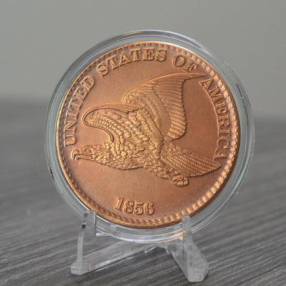 1 oz 1856 Flying Eagle Copper Round & Capsule