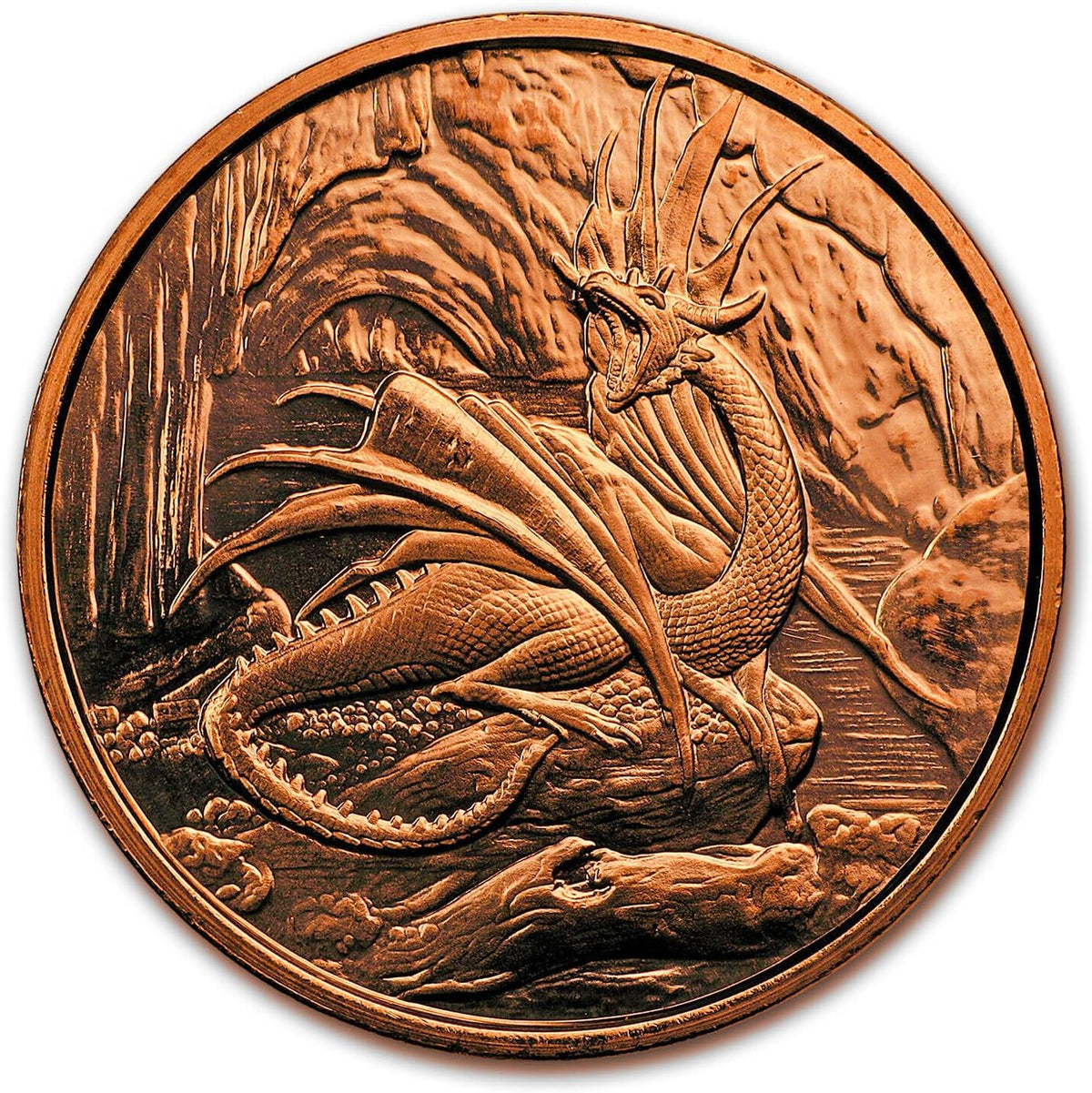 1 oz Nidhoggr Copper Round & Capsule