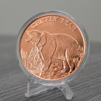 Grizzly Bear Copper Round – 1 oz .999 Fine Copper