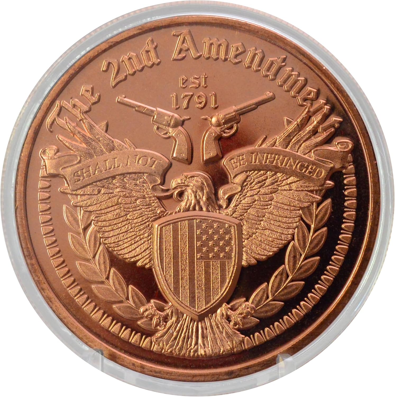 2nd Amendment Eagle Copper Round – 1 oz .999 Fine Copper