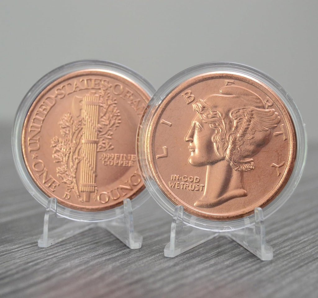 Mercury Dime Copper Round – 1 oz .999 Fine Copper