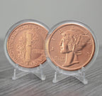 Mercury Dime Copper Round – 1 oz .999 Fine Copper