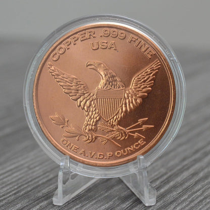 1 oz Megalodon Copper Round & Capsule