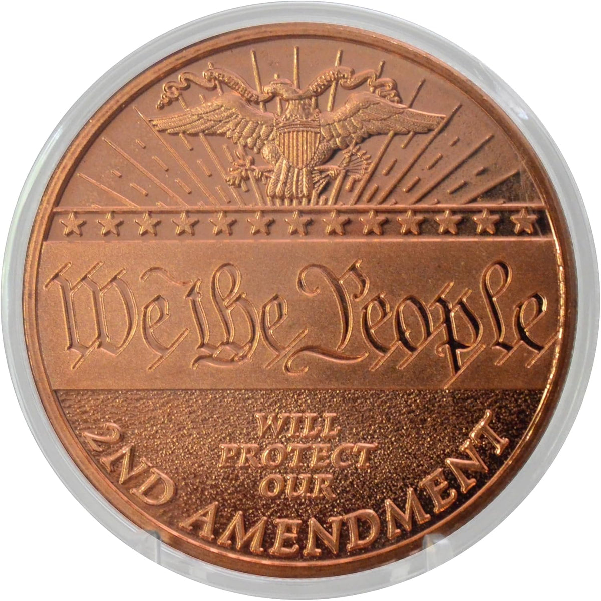 1 oz We the People Copper Round & Capsule