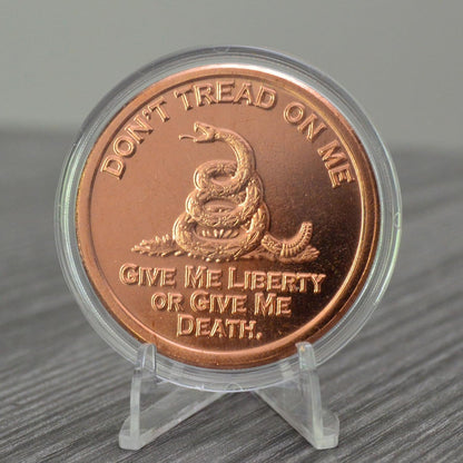 1 oz Don't Tread on Me Copper Round & Capsule