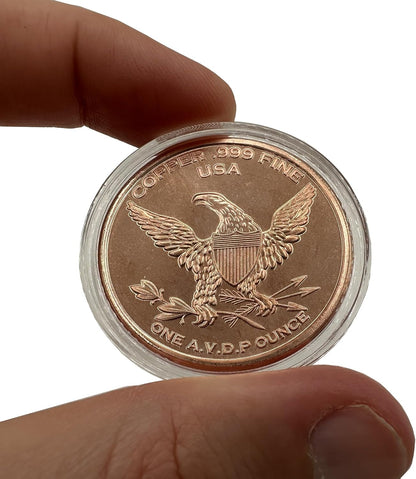 1 oz Giganotosaurus Copper Round & Capsule