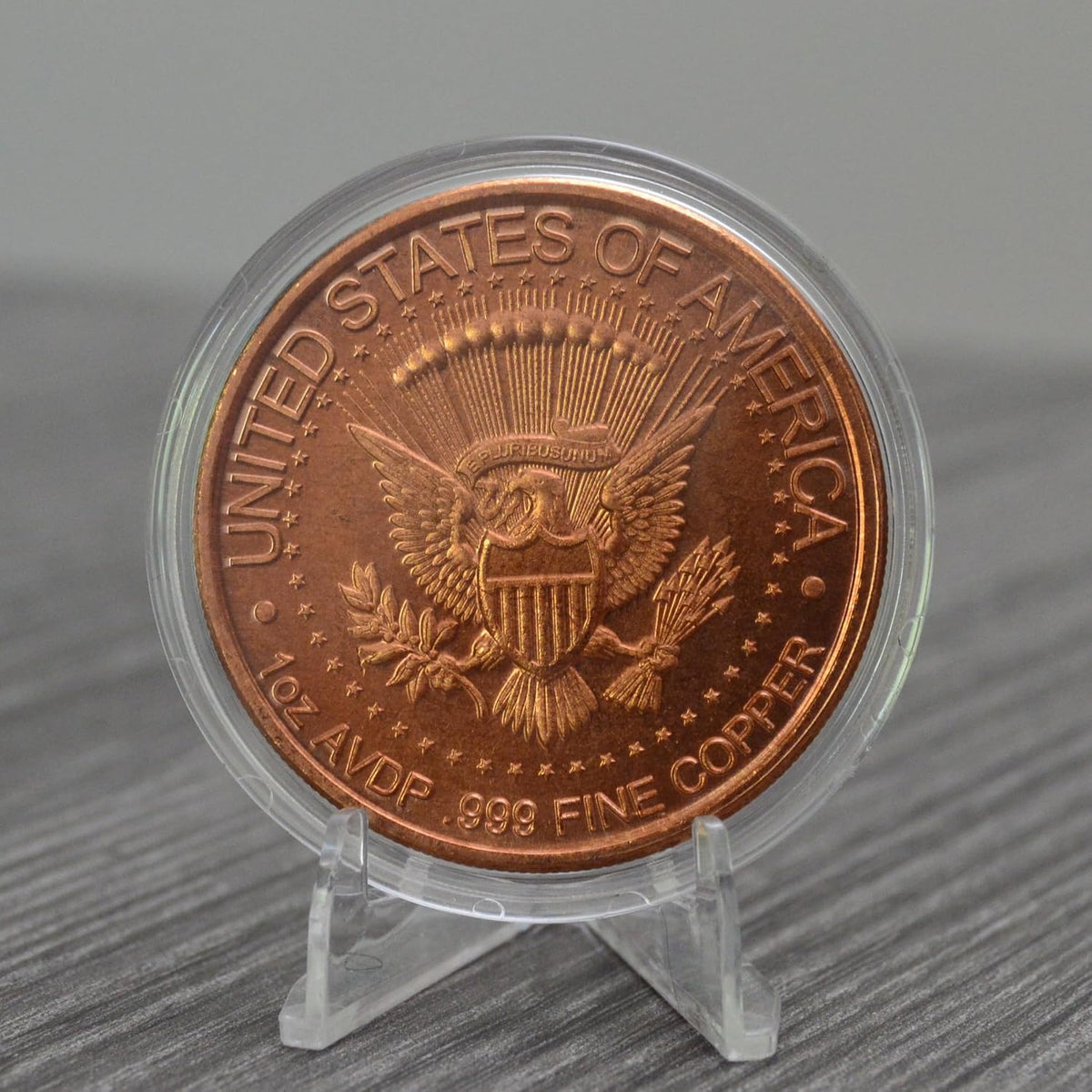 1 oz 1964 Kennedy Half Dollar Copper Round & Capsule