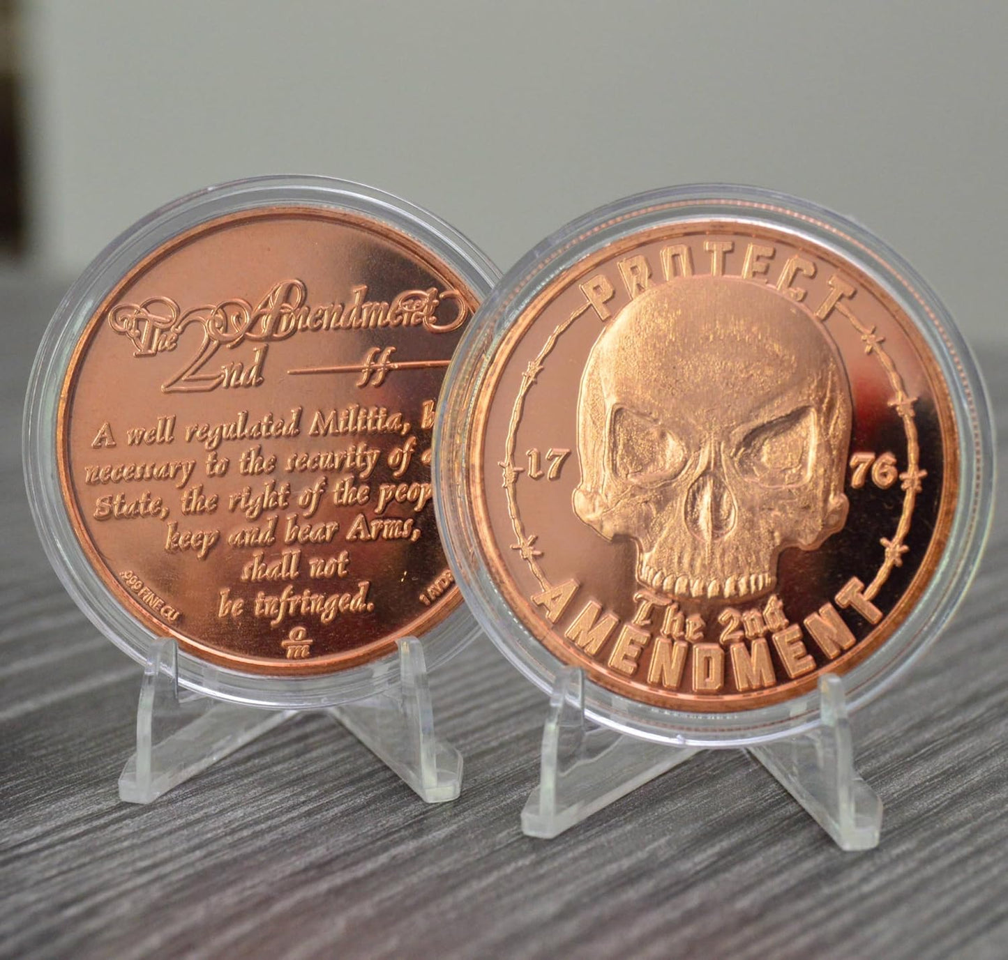 1 oz Protect the 2nd Copper Round & Capsule
