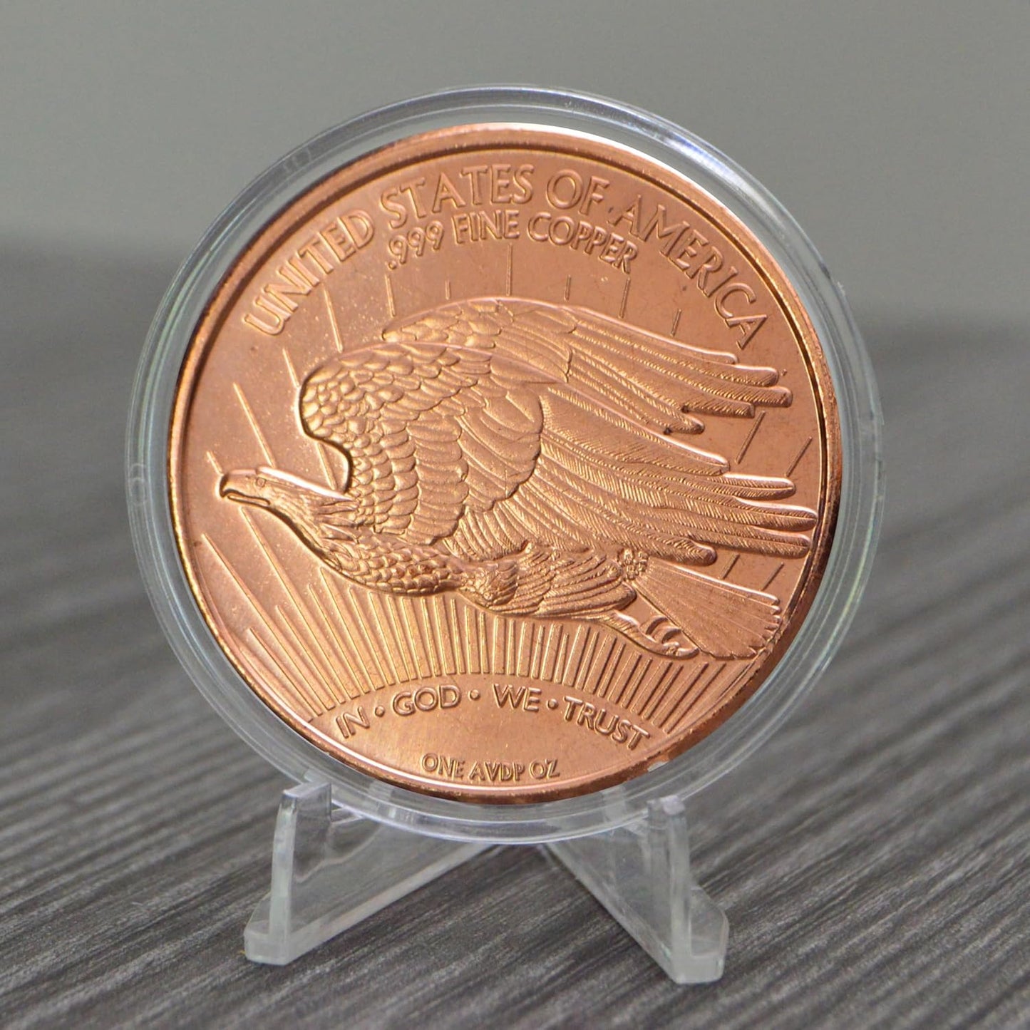 1 oz Saint-Gaudens Copper Round & Capsule