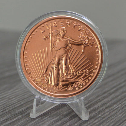 1 oz Saint-Gaudens Copper Round & Capsule