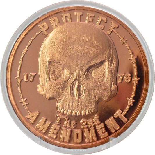 1 oz Protect the 2nd Copper Round & Capsule