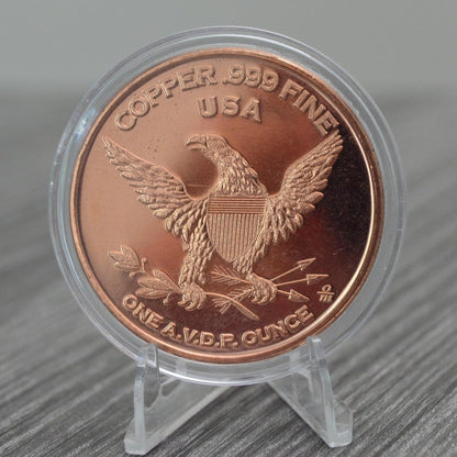1 oz US Quarter Copper Round & Capsule