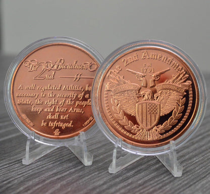 1 oz 2nd Amendment Eagle Copper Round & Capsule