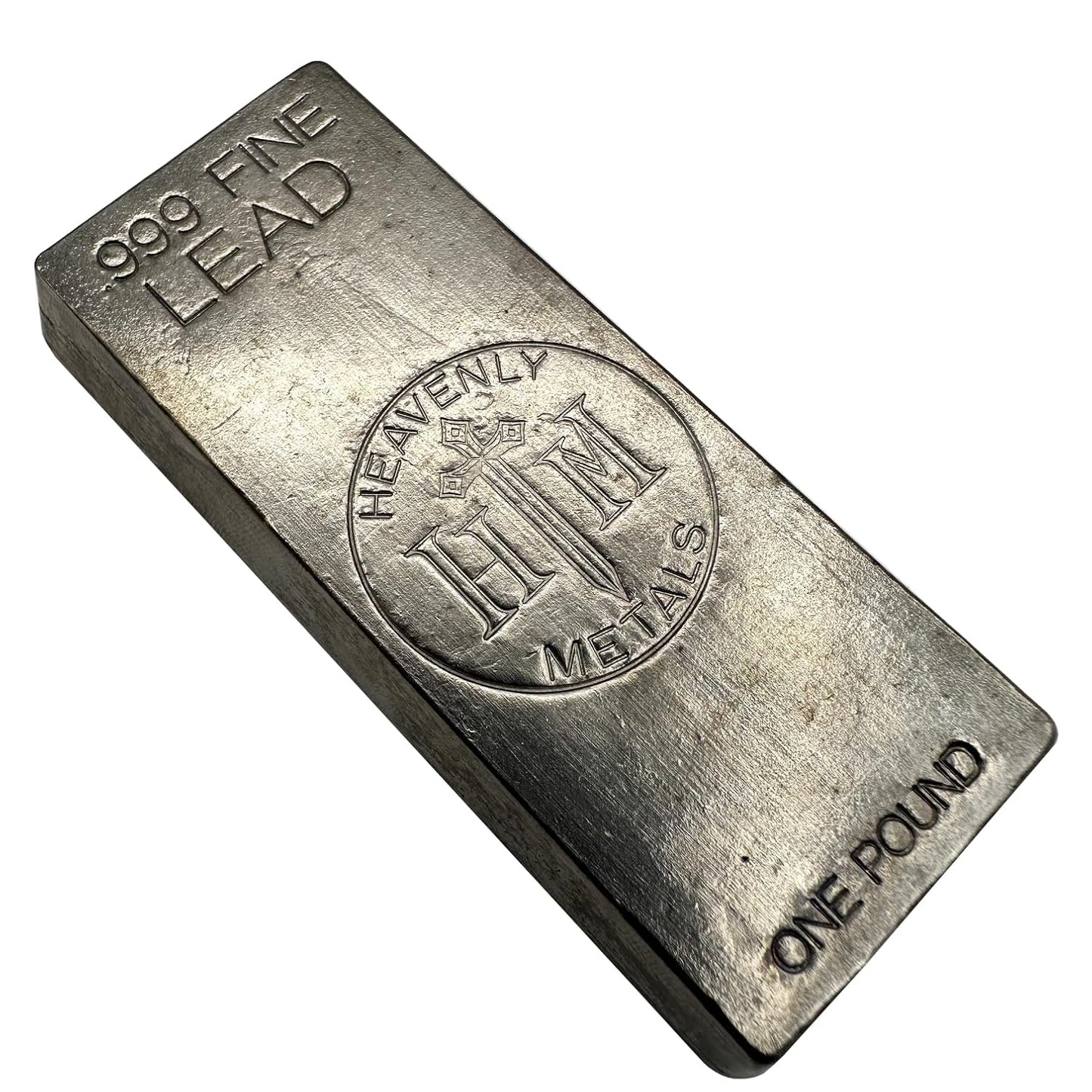 1 lb .999 Lead Hand-Poured Bullion Bar