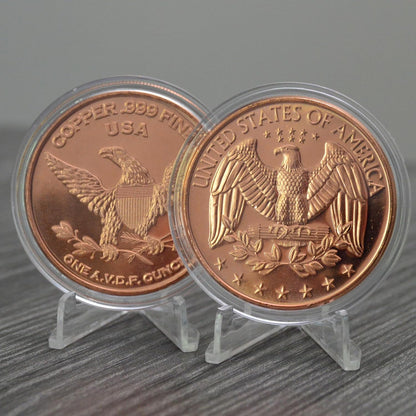 1 oz US Quarter Copper Round & Capsule