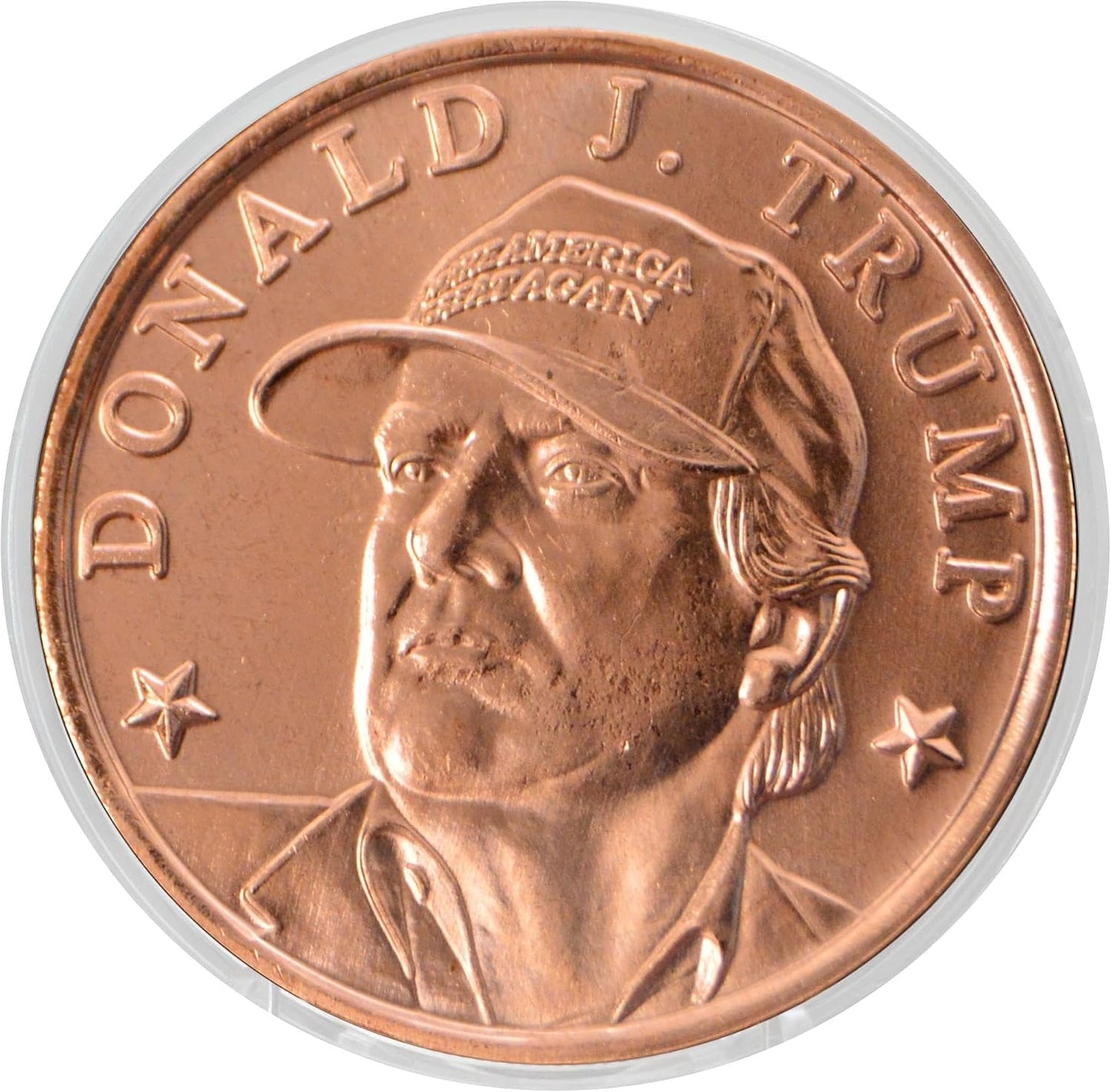1 oz Trump MAGA Copper Round & Capsule