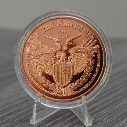 1 oz 2nd Amendment Eagle Copper Round & Capsule
