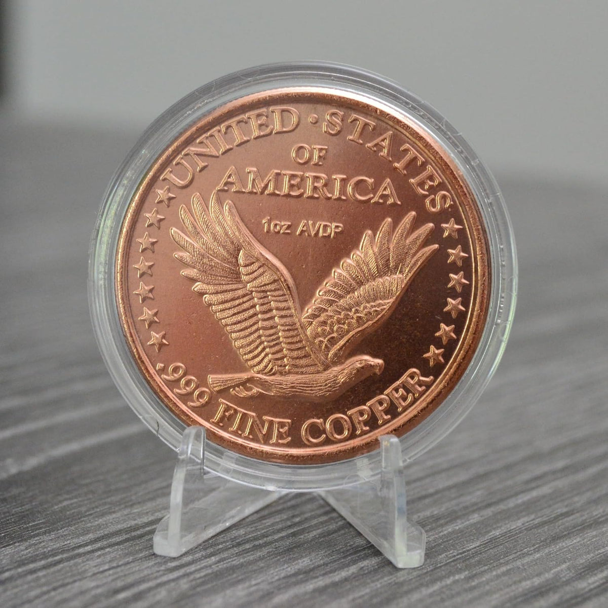 1 oz Standing Liberty Copper Round & Capsule