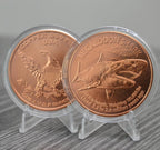 Megalodon Copper Round – 1 oz .999 Fine Copper