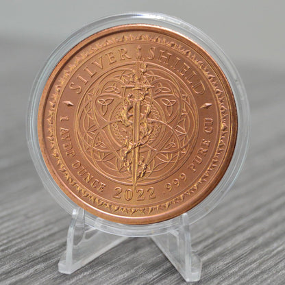 1 oz Lady Justice Copper Round & Capsule